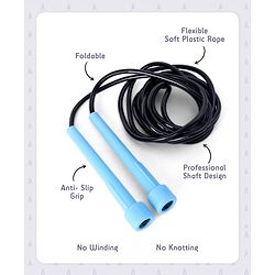 Pine Kids Premium Sleek Skipping Rope - Blue