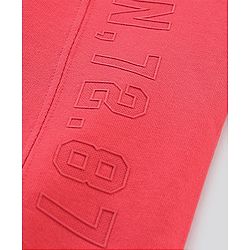Pine Kids Full Lenght Biowashed Lounge Pant - Red