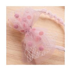 Pine Kids Hair Band With Bow - Pink