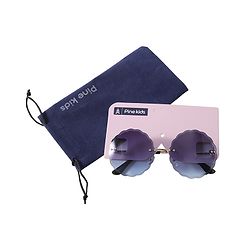 Pine Kids Round Sunglasses - Black