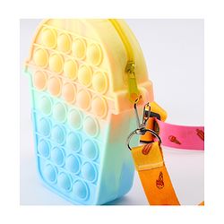 Pine Kids Free Size Ice Cream Shape Sling Bag - Multicolour
