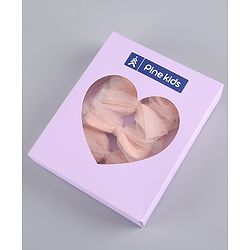 Pine Kids Free Size Hair Band and Rubber Bands Set of 5 - Peach