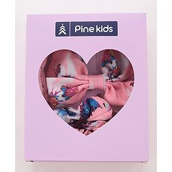 Pine Kids Hair Accessories Combo Sets Pack of 3 - Pink