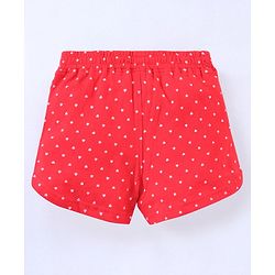 Pine Kids Mid Thigh Organic Cotton Biowashed Shorts Pack of 2 - Red Green