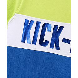 Pine Kids Half Sleeves Biowashed T-Shirt Text Print - Multicolor