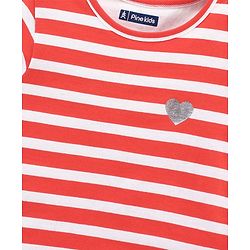 Pine Kids Half Sleeves Biowash Tops Pack of 2 - Navy Blue Red