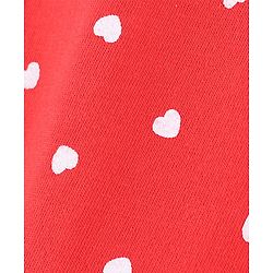 Pine Kids Biowashed Skirt Heart Print - Red