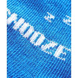 Pine Kids Ankle Length Anti Microbial Washed Socks Text Design Pack Of 7 - Blue Yellow Green Red Black Grey