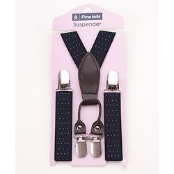 Pine Kids Suspender - Navy Black