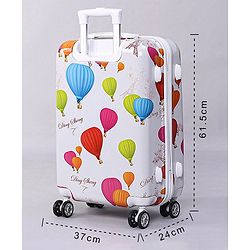 Pine Kids Trolley Luggage Bags White - 22 inch