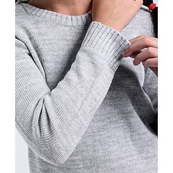 Pine Kids Full Sleeves Light Winter Wear Pullover Sweater - Grey