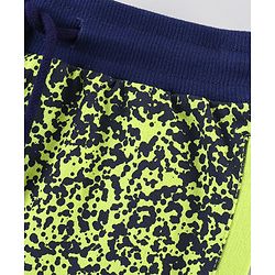 Pine Kids Cotton Knit Mid Thigh Length Shorts Brushed Colour - Green