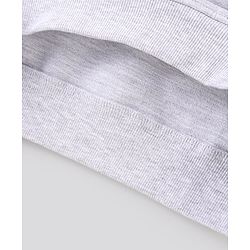 Pine Kids Hooded Full Sleeve Sweatshirt with Skater Print - Grey Melange