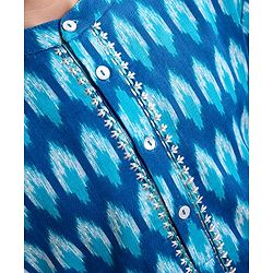 Pine Kids Full Sleeves Kurta Pajama Set - Blue