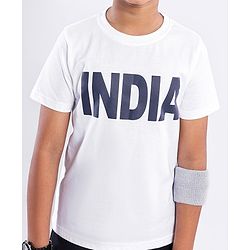 Pine Active Half Sleeves Sports T-Shirt India Print - White