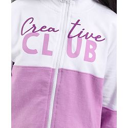 Pine Kids Bio-Washed Cotton Full Sleeves Sweatshirt Text Print - Multicolour
