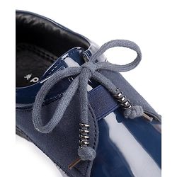 Pine Kids Lace Up Party Wear Shoes - Blue