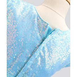 Pine Kids Sleeveless Sequined Party Wear Dress- Light Blue