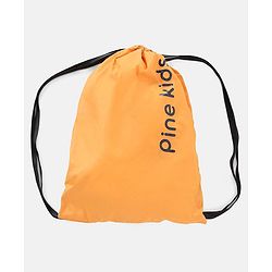 Pine Kids Full Sleeves Reversible Padded Jacket with Travelling Pouch - Yellow Navy Blue