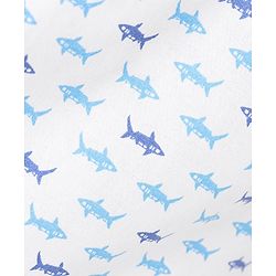 Pine Kids Cotton Woven Check with All Over Sharks Printed Boxers Pack of 2 (Colour May Vary)
