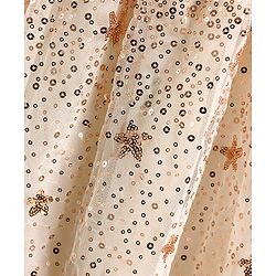 Pine Kids Sleeveless Sequined Knee Length Party Wear Dress- Grey