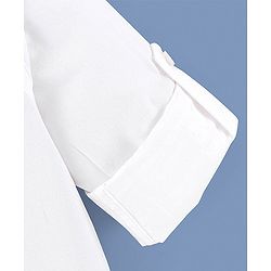 Pine Kids Cotton Full Sleeves Ultra Soft Washed Solid Color Shirt - White