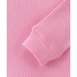 Pine Kids Cotton Full Length Thermal Inner Wear Vest Solid Colour - Candy Pink