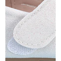 Pine Kids Velcro Closure Bellies with Mesh Bow Applique - Pink