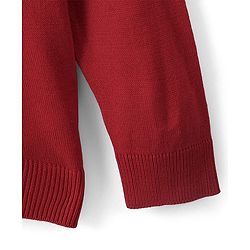 Pine Kids Full Sleeves Christmas Cat Applique Pullovers - Red