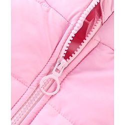 Pine Kids Full Sleeves Solid Color Medium Winter Jacket - Baby Pink