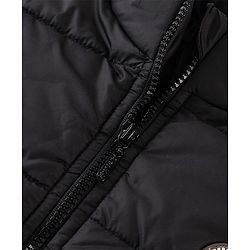 Pine Kids Full Sleeves Solid Color Medium Winter Jacket - Black
