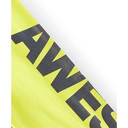 Pine Kids Cotton Stretchable Solid Full Length Leggings Text Printed - Lime Green