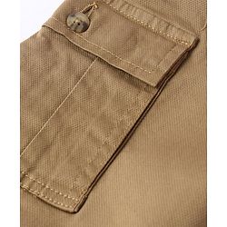 Pine Kids Cotton Full Length Elasticated Jogger Fit Trouser Solid Colour - Khaki
