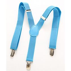 Pine Kids Free Size Bow and Suspender Set - Blue