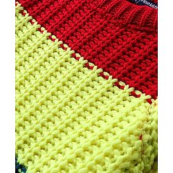 Pine Kids Knitted Full Sleeves Striped Sweater - Multicolor