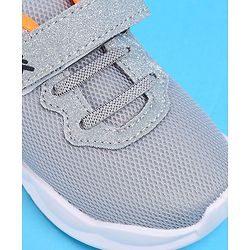 Pine Kids Glittery Detailing Velcro Closure Causal Shoes - Grey