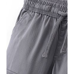 Pine Kids Cotton Elastane Woven Full Length Jogger -Grey
