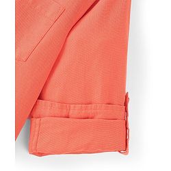 Pine Kids Cotton Full Sleeves Solid Color Shirt - Orange