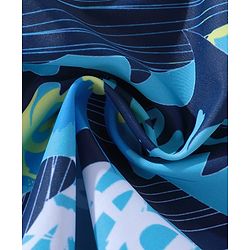 Pine Kids Printed Swimming Trunk- Blue