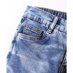 Pine Kids Denim Full Length Washed Jeans- Blue