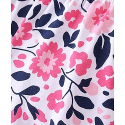 Pine Kids Cotton Lycra Bloomers Floral Print Pack Of 3 - Pink White & Blue