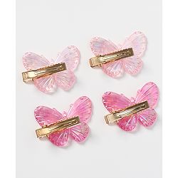 Pine Kids Free Size Butterfly Bow & Clips Pack of 16 - Multicolor