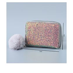 Pine Kids Wallet with Shimmer - Silver