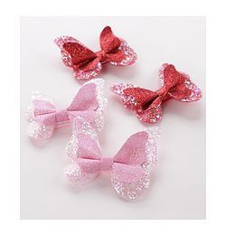 Pine Kids Free Size Hair Pins And Clips Pack of 4 - Red & Pink