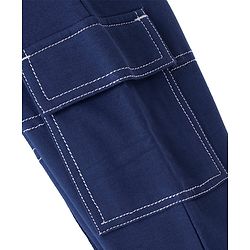 Pine Kids Knit Full Length Solid Lounge Pant - Navy Blue