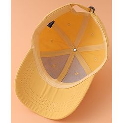 Pine Kids Baseball Cap with Animal Applique - Yellow