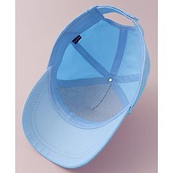 Pine Kids Baseball Cap with Floral & Sequined Detailing - Blue