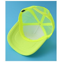 Pine Kids Baseball Cap Text Print - Lemon Yellow