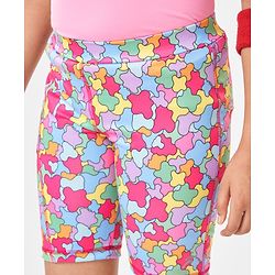 Pine Active Super Stretch Cycling Shorts Abstract Print - Multicolour