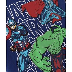 Pine Kids Marvel Cotton Knit Half Sleeves T-Shirt with Avenger Graphics - Navy Blue